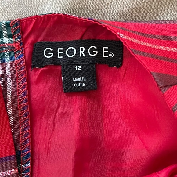 George Red Plaid Kids Formal Dress - Picture 2 of 12